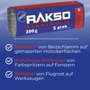 RAKSO Steel Wool Coarse 5-600 g, 3 Sleeves of 200