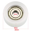 sourcing map Bearing Rollers Ball Bearings Steering Wheel Pulley Wheels