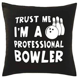 Hippowarehouse Trust Me I'm A Professional Bowler Printed bedroom accessory cushion cover case 41x41cm