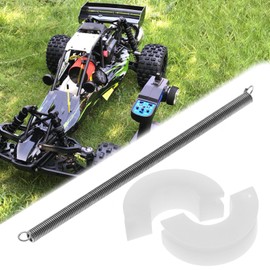 Be In Your Mind 2 Set di Pattini frizione RC in Plastica con Regolazione a Molla per Telecomando Nitro HSP 1/10 Auto Accessori di Ricambio Bianco