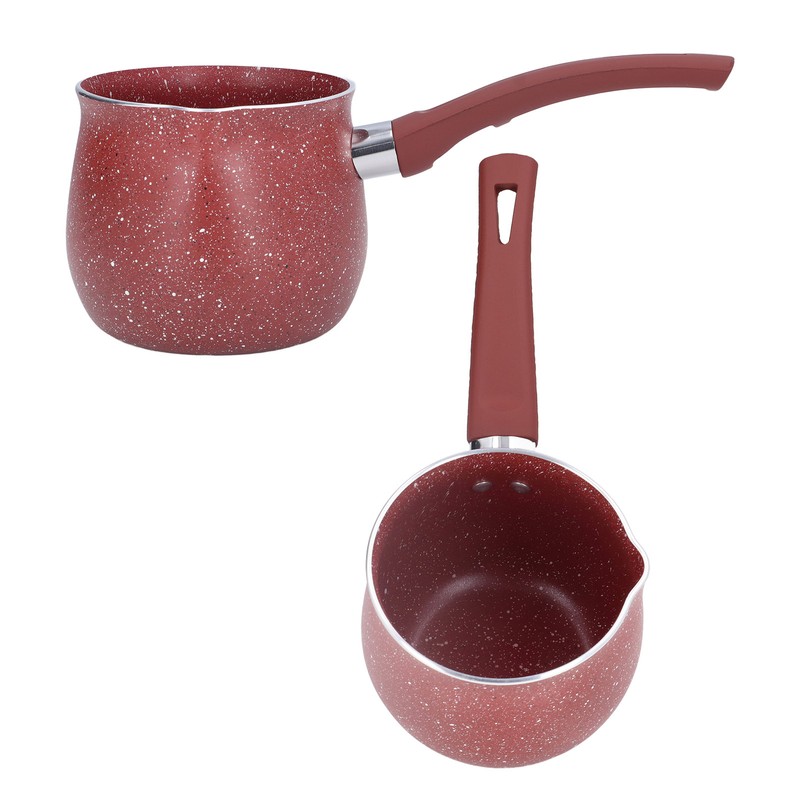 Single Handle Coffee Warmer Boiling Pot Mini Milk Pan Aluminum