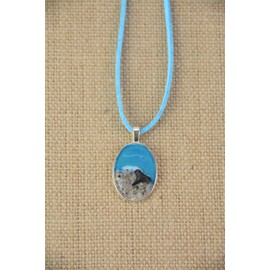 Beach Sand & Shark Tooth Vegan Suede Necklace