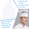 QYEHF Chef's Hat Apron Set, Adjustable Bib Apron, Cooking Apron,