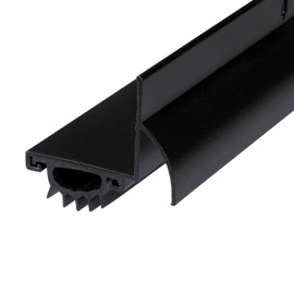 M-D Building Products 11824 36 in. Black Aluminum L-Shape Screw-on Under Door Seal