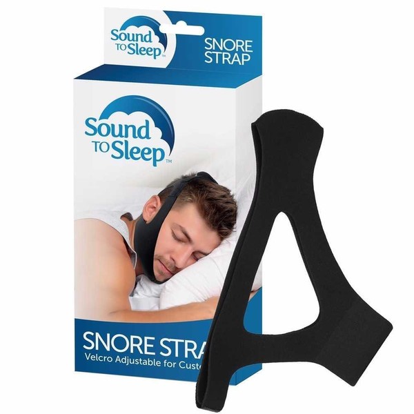 SoundToSleep™ Anti Snoring Chin Strap – Snore Stopper Device – Stop Snoring Solution Jaw Strap for Natural & Instant Snore Relief – Sleep Aid Chin Support for Snoring Issues – Fully Adjustable