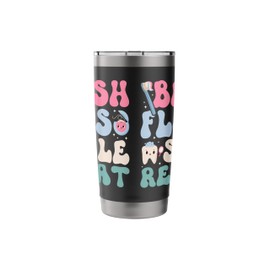 Brush Floss Smile Dental Hygienist Groovy Dental Hygienists Stainless Steel Insulated Tumbler
