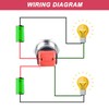 DMWD 22mm Heavy Duty Momentary Metal Push Button Switch Large