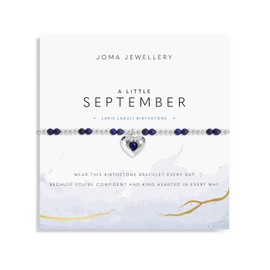 Joma Jewellery September Lapis Lazuli A Little Birthstone Beaded Stretch Bracelet