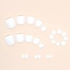 Uñas Postizas de Color Blanco Marfil Sólido para Mujer, Uñas