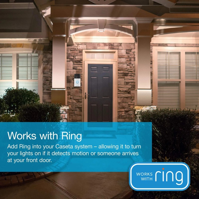 Lutron Caseta Smart Lighting Kit w/ Hub, Original Switch, &