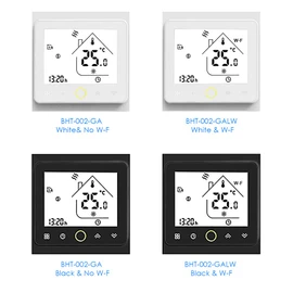 Mingzhe Smart Thermostat Intellight Temperature Controller 5A Water Floor Heating for Home No Wi-Fi - White