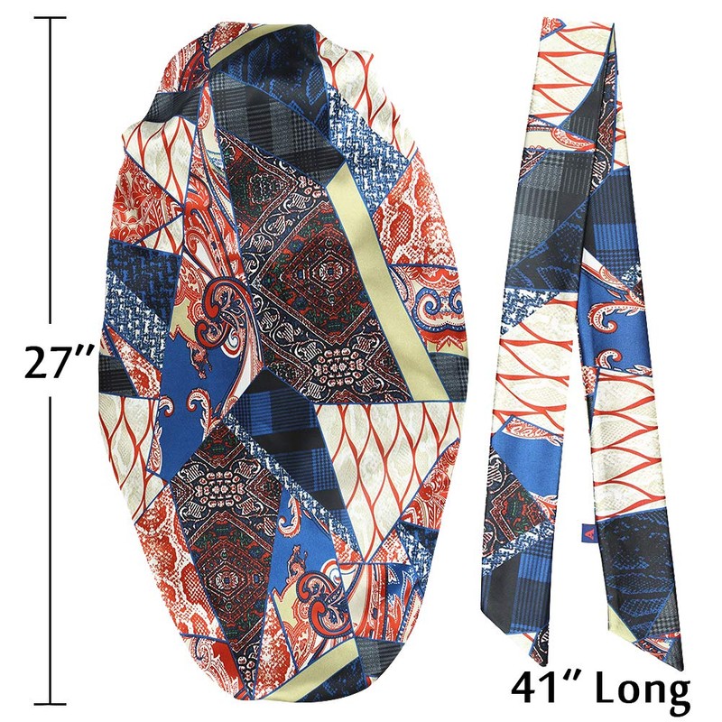 Alnorm Long Satin Bonnet Sleep Cap - Double Layer Soft