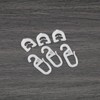 Create idea 50 Pairs White Plastic Curtain Sliders Compatible with
