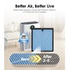 VALZONE 4-Pack HAP603 Replacement Filters, Compatible with ECOSELF HAP603/HAP603WF Purifier