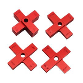 Generic 4 Pieces Setup Blocks Table Saw Depth Gauge Kit for Trimming Woodworking Router