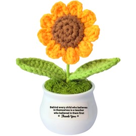 TTOVEN Teacher Gifts,Teacher Appreciation Gifts,Positive Sunflower Doll Crochet,Birthday,Christmas,Graduation Presents