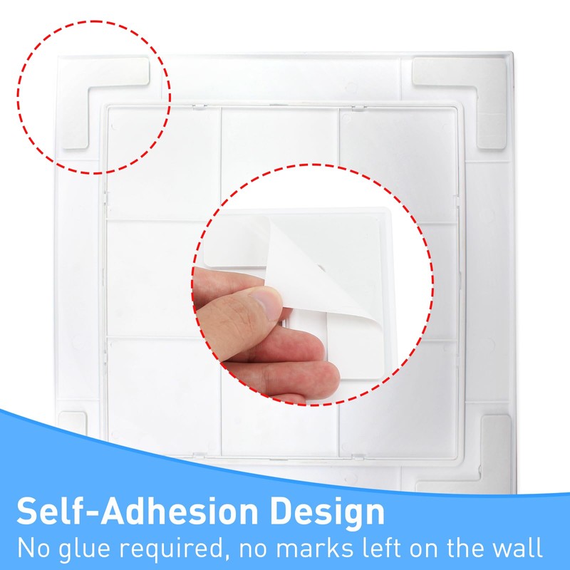 TBWHL Silver Cover Plate 10X10 Inch Self-Adhesion Access Panel Heavy-Duty
