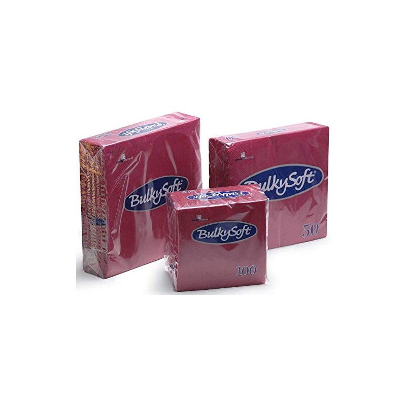 Burgundy Luncheon Napkins 33x33cms 2 Ply - Pack of 100
