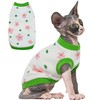 PUMYPOREITY Sphynx Cat Clothes, Stretchy Sweater, Soft Shirt, Pullover Pajamas,