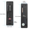 2 PCS TSA Certified Embedded T-S-A 007 Zipper Luggage Locks,