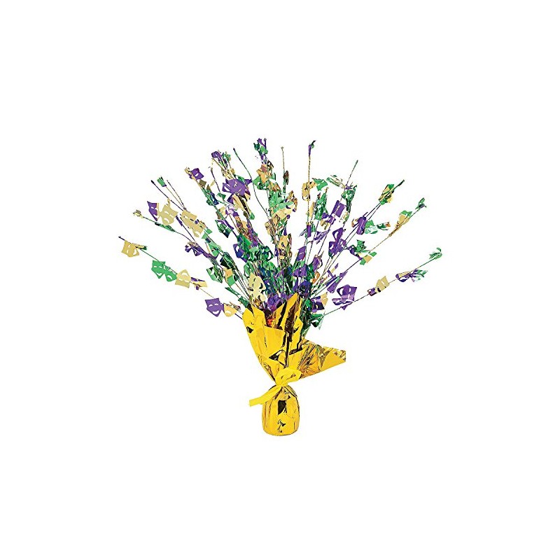 Fun Express - Mardi Gras Foil Burst Decoration - Party