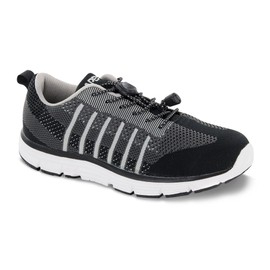 Apex Shoe's A7000M Bolt Athletic Knit Sneaker Running, Black/Grey, 12 XX-Wide