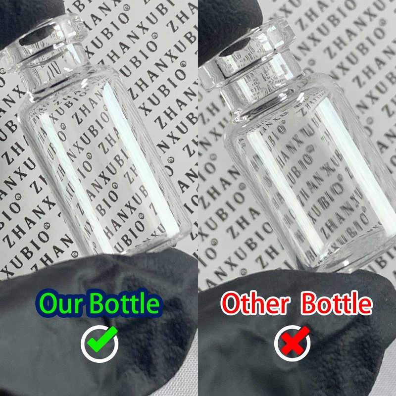 Sterile Empty Vials with Separate Rubber Stopper and Burr-Free Aluminum