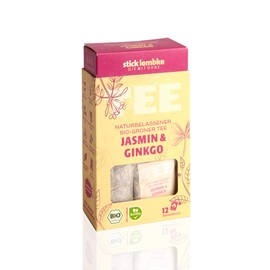 Natural Organic Green Tea Jasmine & Ginkgo 12 x 2 g Organic