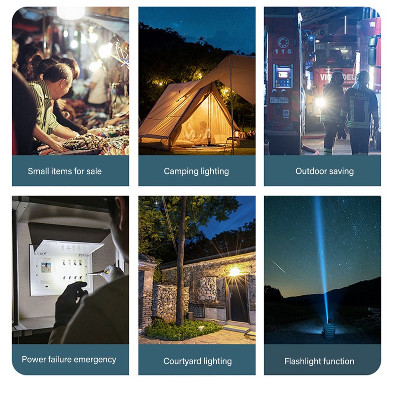 LED Camping Light Portable 360° Uniform Soft Light Emergency Camping
