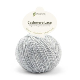 PASCUALI | Organic Cashmere Lace Knitting Wool 100% Cashmere Wool Wool for Knitting and Crocheting, 1 Ball - 25 g - Colour: Feather 06