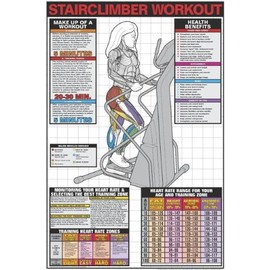 Stairclimber Workout 24" X 36" Laminated Chart