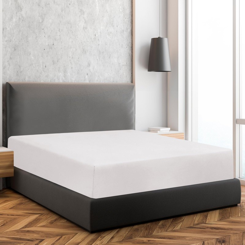 Soroor® Bedding & Linen | Microfibre Single Fitted Sheet, White