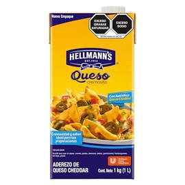 Hellmann’s Aderezo de Queso Cheddar para Snacks 1 L