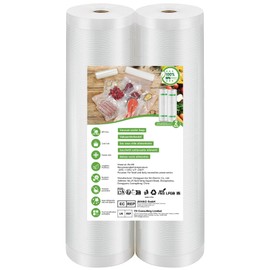 BoxLegend Vacuum Film Professional Vacuum Sealer Bags 20 x 600 cm / 2 Rolls for All Vacuum Sealer & Food Vacuum Sealer BPA-Free Boil-Proof and Sous Vide Freezer Bags, Reusable