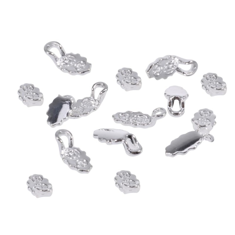SEWACC 60 Pcs Earring Bails Pendants Glue on Bails DIY