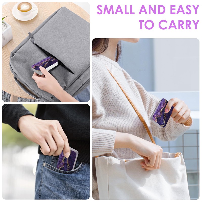 Gerkia 2Pack Travel Floss Picks Case，Refillable Portable Floss Pick Holder