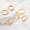 LKingel Gold Initial Rings for Women Dainty Adjustable Open Rings