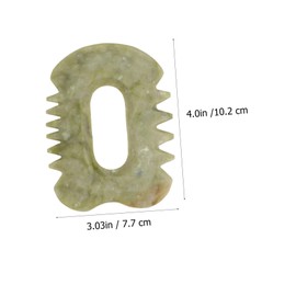 FRCOLOR 1pc Jade Scraping Board Facial Massage Tool for Face Body Essential Oil