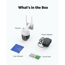 ANNKE 4MP Wireless PT IP Security Camera 2-Way Audio Outdoor Color Night Vision