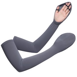 PALAME Women's Arm Cover, Summer, Ultra Large Coverage, UV Care for Fingertips, Cloud Feel Ice Silk Material, Cooling Sensation of -5 °C, UPF50+, Back of Hand Cover, Breathable, Sweat Absorbent, Quick