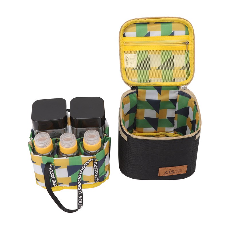 Spice Containers 7 Boxes Portable Seasoning Box for Outdoor BBQ