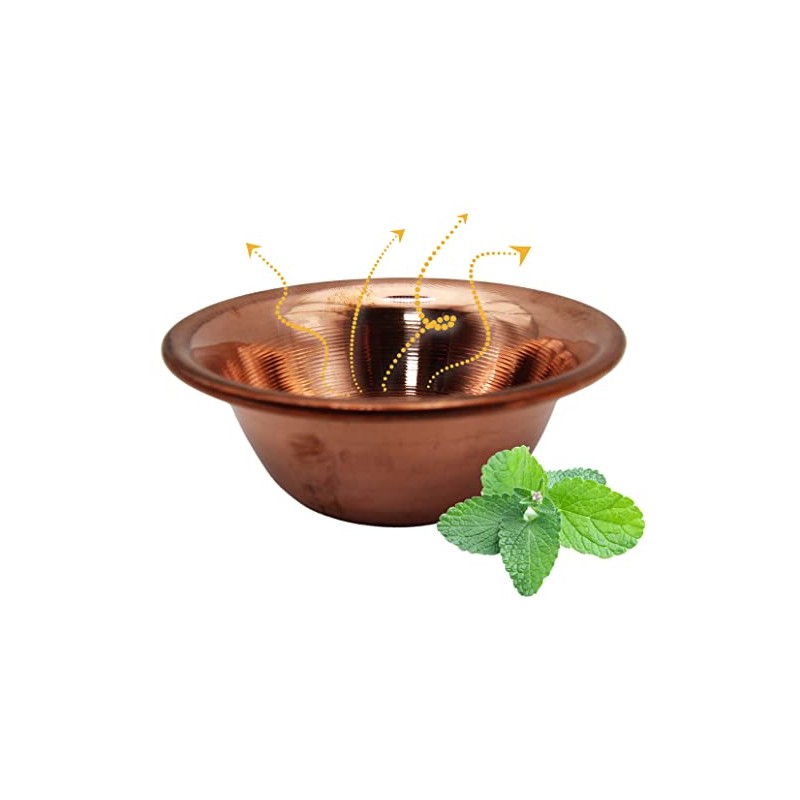 Copper Damper Bowl for Sauna Infusion - 5 Sizes -