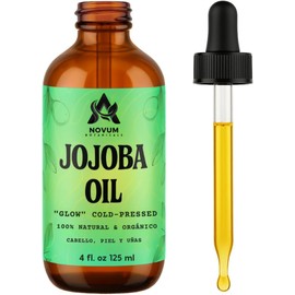 Aceite de Jojoba Puro Prensado en Frío 125 ml con Gotero Hidratación y Nutrición Natural para Piel, Cabello y Uñas Aceite Portador Orgánico, Vegano y Multifuncional Textura Ligera, No Grasosa, Ideal para Masajes