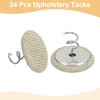 QUARKZMAN Pack of 24 Upholstery Pins Twist Pin, 20 mm