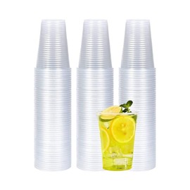 ezkart Multipack of 200ml/7-ounce Plastic Disposable Water Cups, Perfect for Camping, Events, and Various Party Occasions (200, Clear-7oz)