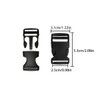 Plastic Buckles Straps, 10 Set 1 Inch Dual Adjustable Quick