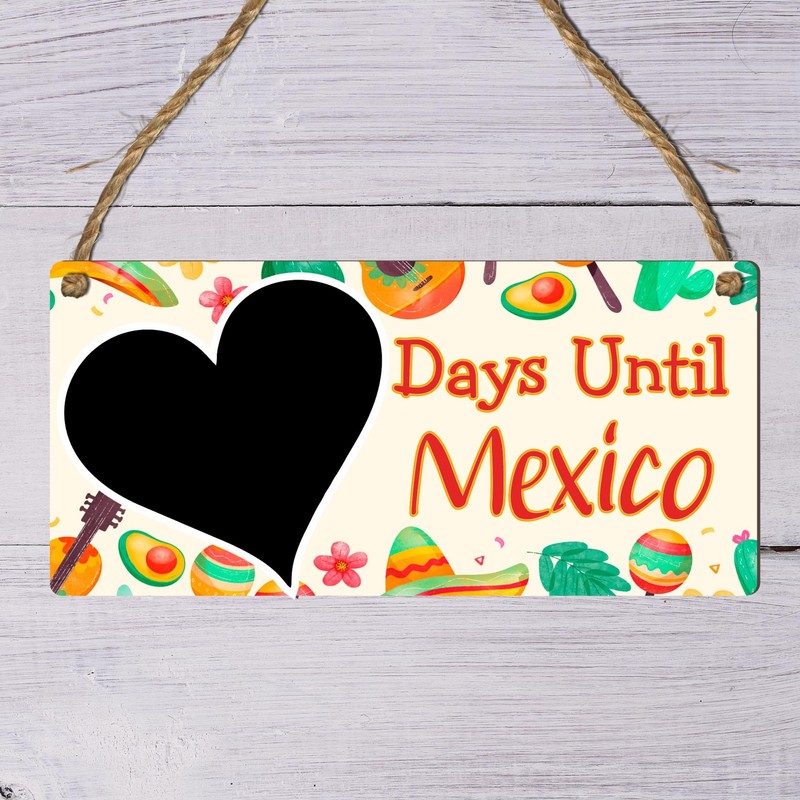 Days Until Mexico Countdown Plaque - Custom Holiday Countdown Sign