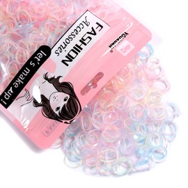Youxuan Mini gomas elásticas para el pelo para niñas, 1000 unidades, multicolor