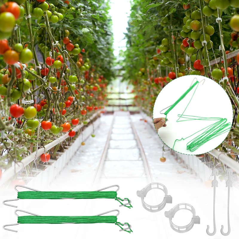 LFBEST Tomato Hooks Set, 15 Pieces Tomato Hooks Metal with