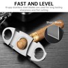 CIGARLOONG Cigar Cutter,Sharp Stainless Steel Double Blade Cutter, Portable Cigar